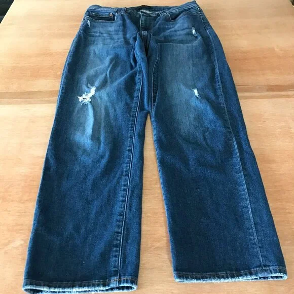 Uniqlo Jeans Uniqlo Boyfriend Straight Jean Women Blue High